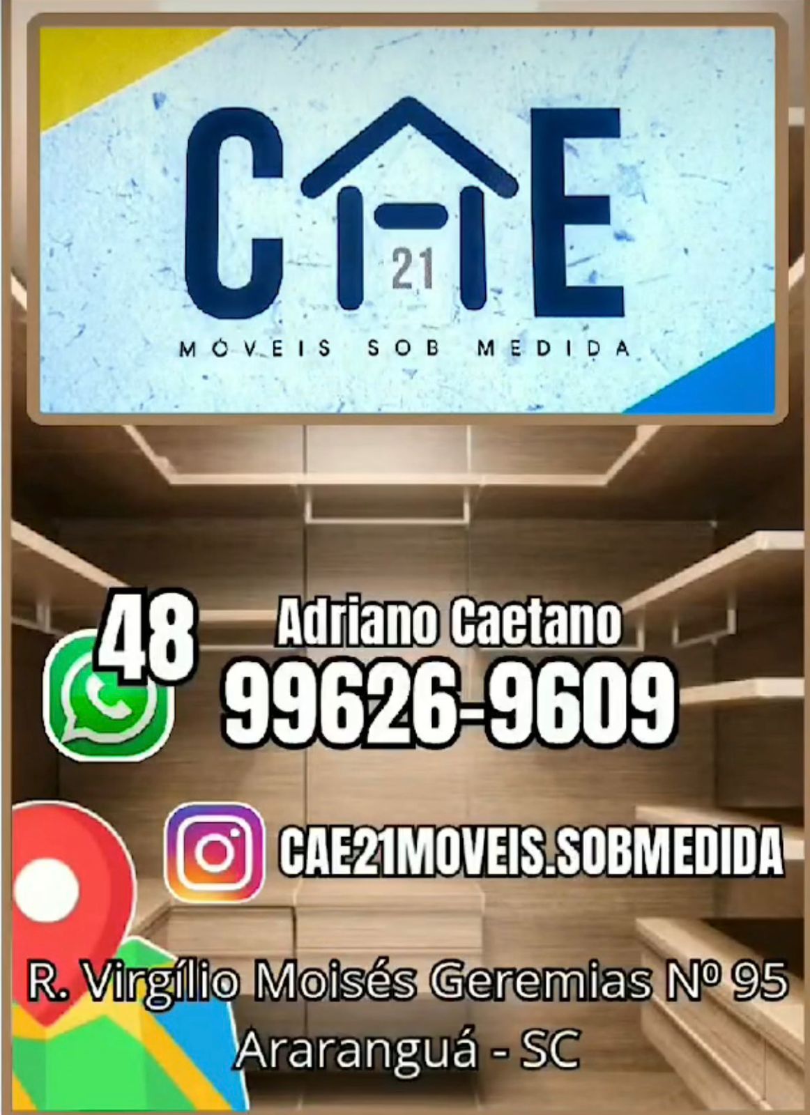 Cae móveis sob medida